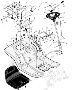 Part Location Diagram of F-020752LL Murray Manual and Parts List